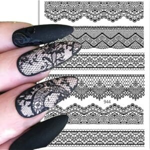 Sticker Encaje Grueso Negro